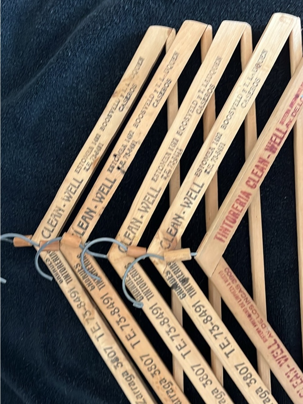 Wooden Advertising Coat Hangers - Natural Wood